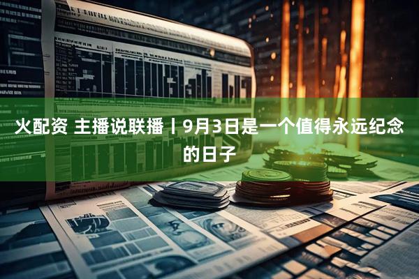 火配资 主播说联播丨9月3日是一个值得永远纪念的日子