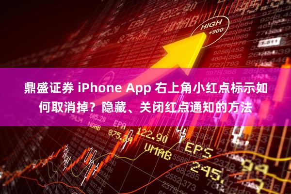 鼎盛证券 iPhone App 右上角小红点标示如何取消掉？隐藏、关闭红点通知的方法